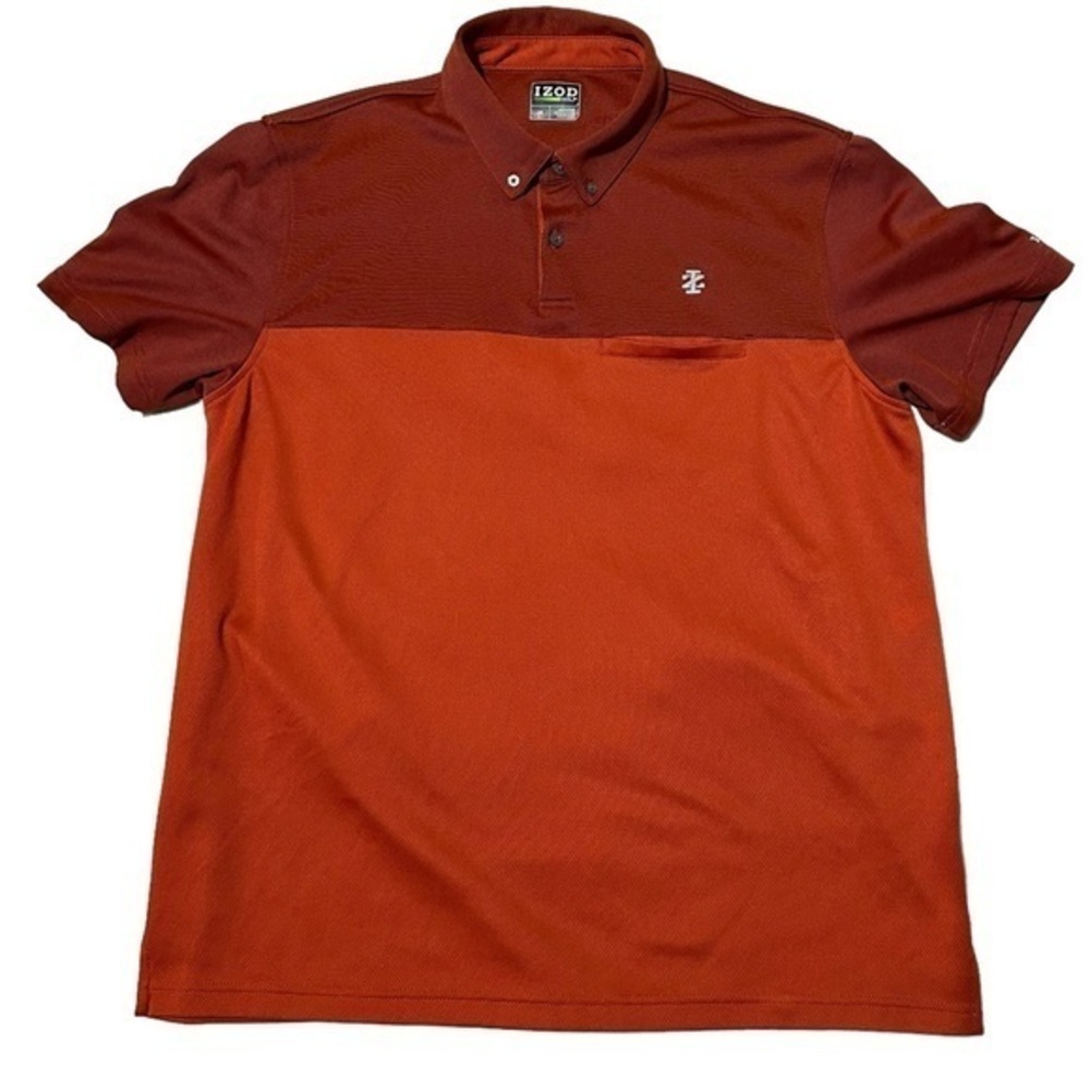 IZOD Golf Short Sleeve‎ Polo Shirt Size Large